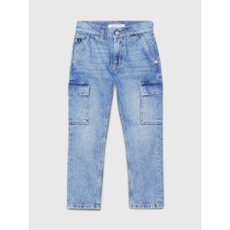 Calvin Klein Dad Denim Jeans Iconic Mid Blue - Str. 14 år - Calvin Klein