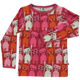 Småfolk Apple Red Cat Bluse - Småfolk