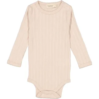 MarMar Modal Cream Taupe Benedicte Pointelle Rib Body - Minimalisma