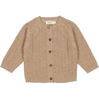 MarMar Wool Driftwood Melange Totti Strik Cardigan - Name it