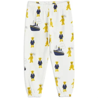 Mini Rodini Teddybears AOP Sweatpants White - Mini Rodini