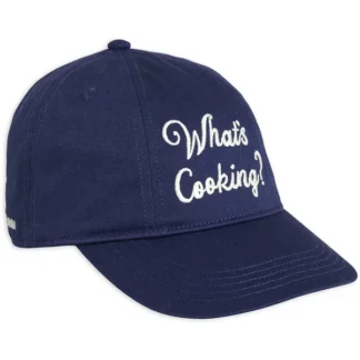 Mini Rodini What's Cooking Emb Soft Cap Navy - Mini Rodini