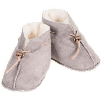 Alwero Baby Slippers Emo Velours Light Grey - Str. 6-12 mdr - alwero