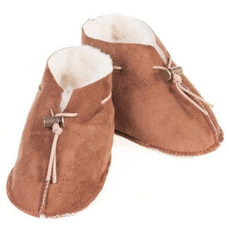 Alwero Baby Slippers Emo Velours Dark Brown - Str. 6-12 mdr - alwero