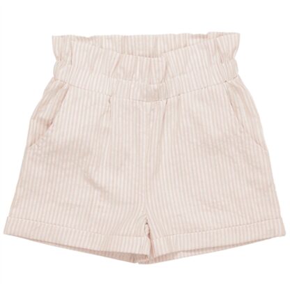 Copenhagen Colors Dusty Rose W Cream Stripe Seersucker Shorts m. Flæser - Str. 122 - Copenhagen colors