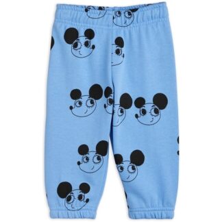 Mini Rodini Ritzrats Aop Baby Sweatpants Blue - Mini Rodini