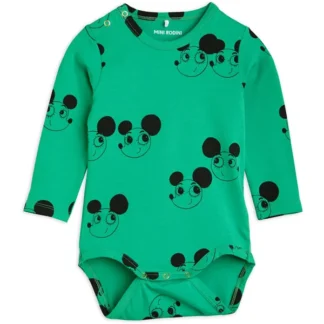 Mini Rodini Ritzrats Aop Body Green - Mini Rodini