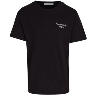 Calvin Klein Ck Black Ckj Stack Logo T-Shirt - Str. 12 år - Calvin Klein