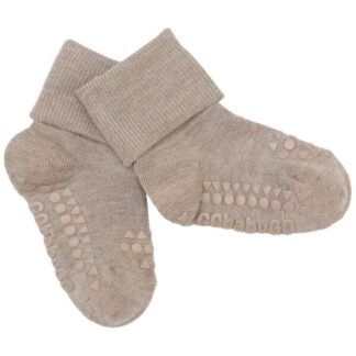 GObabyGO Bamboo Strømper Antislip Sand - Str. 3-4 år - Gobabygo