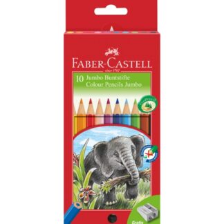 Faber Castell Jumbo 10 Farveblyanter - Faber-Castell