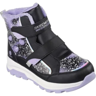 Skechers Girls Storm Blazer Waterproof Støvle Black Lavender - Reima