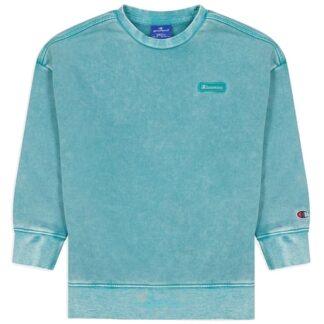 Champion Marble Wash Turkis Crewneck Sweatshirt - Str. XXL/15-16 år - Champion