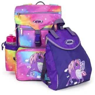 JEVA Beginners Skoletaske Rainbow Alicorn - JEVA
