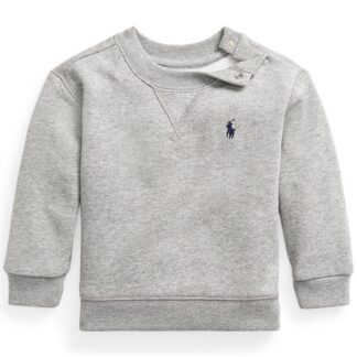 Ralph Lauren Baby Boy Sweatshirt Dark Sport Heather - Ralph Lauren Baby