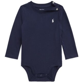 Ralph Lauren Baby Boy Long Sleeved Polo Body Navy - Ralph Lauren Baby