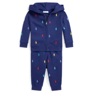 Ralph Lauren Baby Baby Boy Sweatsæt Navy - Ralph Lauren Baby