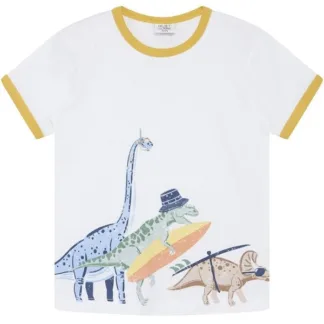 Hust & Claire Mini White Asge T-shirt - Str. 110 cm - Hust & Claire