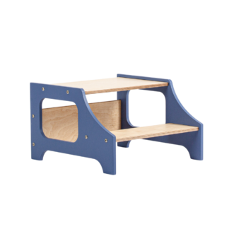 Duck Woodworks Step Stool Blue - Duck Woodworks