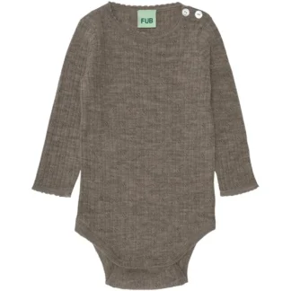 FUB Baby Pointelle Body Beige Melange - Mini Rodini