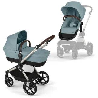 Cybex Eos Lux Sky Blue 2-i-1 Klapvogn - Cybex