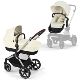 Cybex Eos Lux Seashell Beige 2-i-1 Klapvogn - Cybex