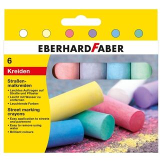 Eberhardt Faber Gadekridt 6 pak - Faber-Castell