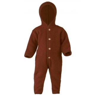 Engel Hooded Heldragt m. Knapper Cinnamon Mélange - Str. 74-80 cm - Engel