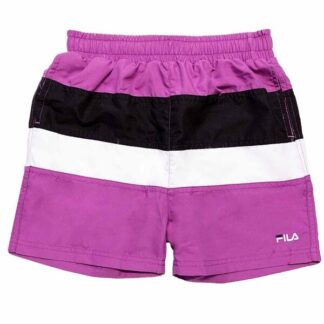 Fila Bela Purple Cactus Flower Black Bright White Badeshorts - Fila