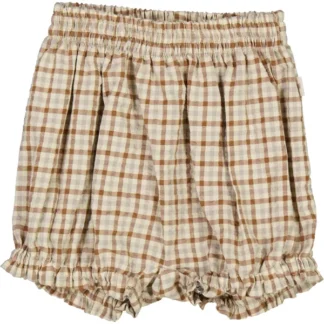 Wheat Golden Dove Check Hiva Nappy Bloomers - Wheat