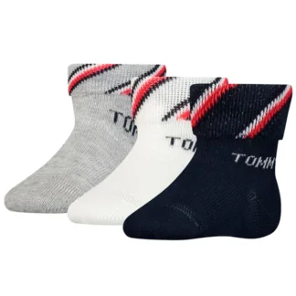 Tommy Hilfiger Newborn 3-pak Giftbox Strømper Tommy Original - Tommy Hilfiger