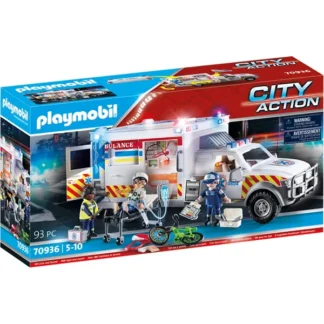 PlaymobilÂ® City Action - Redningskøretøj: Amerikansk Ambulance - PlaymobilÂ®