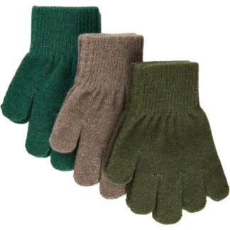 Mikk-Line Magic Vanter 3-pak Beech-Slate Black-Evergreen - Mikk-Line