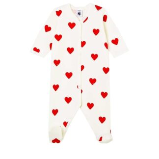 Petit Bateau Heldragt Dors Bien White/Red - Petit Bateau