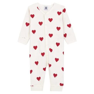 Petit Bateau Heldragt Dors Bien White/Red - Petit Bateau