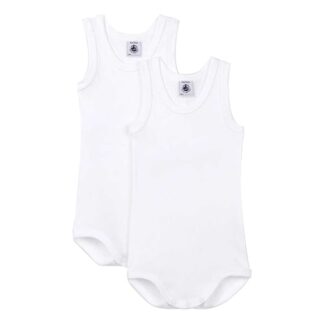 Petit Bateau Body SM 2-pak White - Petit Bateau