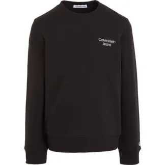 Calvin Klein Ckj Stack Logo Sweatshirt Ck Black - Calvin Klein