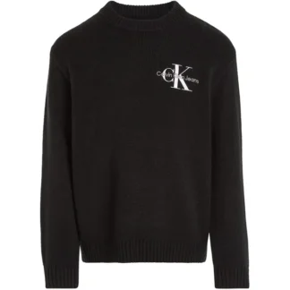 Calvin Klein Essential Monogram Sweater Ck Black - Calvin Klein