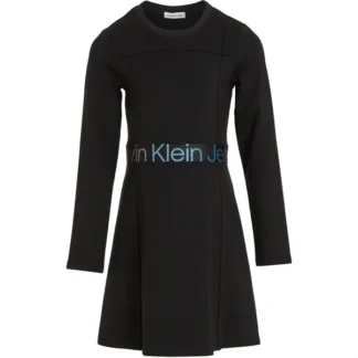 Calvin Klein Punto Tape Ls kjole Ck Black - Calvin Klein