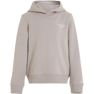 Calvin Klein Ckj Stack Logo Hoodie Porpoise - Calvin Klein