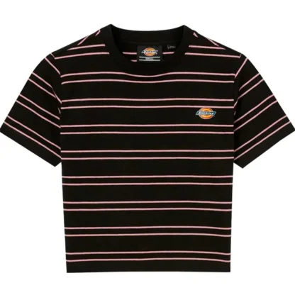 Dickies Westover Stripe Tee Black Foxglove - Str. XS - Dickies