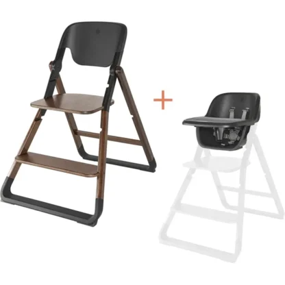 Ergobaby Evolve 2-in-1 High Chair + Chair Dark Wood Black - Ergobaby