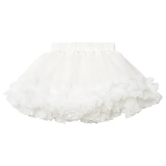 Dolly by Le Petit Tom Frilly Nederdel Off White - Str. 4-6 år/S - Dolly by Le Petit Tom