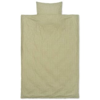 Ferm Living Check Bedding Lemon/Olive - Str. Junior (100x140) - Ferm Living