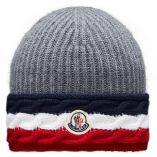 Moncler Berretto Tricot Hue Medium Grey - Moncler