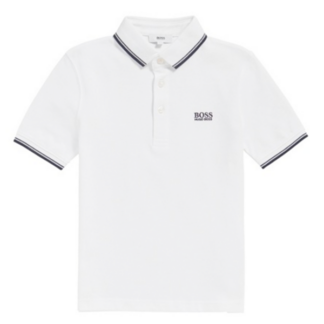 Hugo Boss Boy Short Sleeve Polo White - Str. 4 år - Hugo Boss