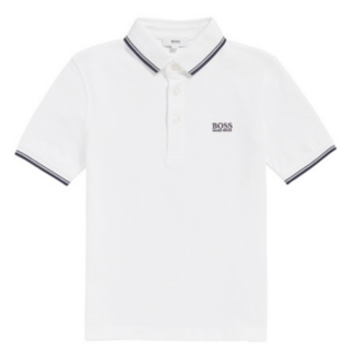 Hugo Boss Boy Short Sleeve Polo White - Str. 5 år - Hugo Boss