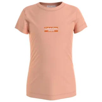 Calvin Klein Hero Logo Slim Fit T-Shirt Fresh Cantaloupe - Str. 14 år - Calvin Klein