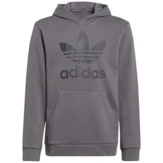 adidas Originals Grey Trefoil Hoodie - adidas Originals