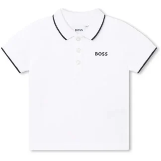 Hugo Boss Baby Short Sleeve Polo White - Str. 18 mdr - Hugo Boss