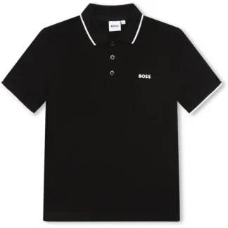 Hugo Boss Short Sleeve Polo Black - Str. 12 år - Hugo Boss